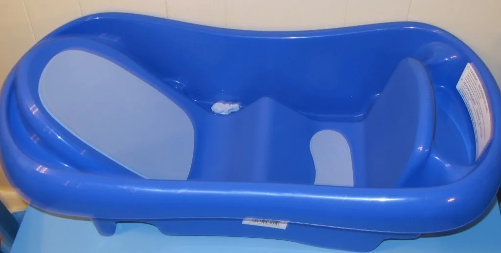 Blue baby bath store tub