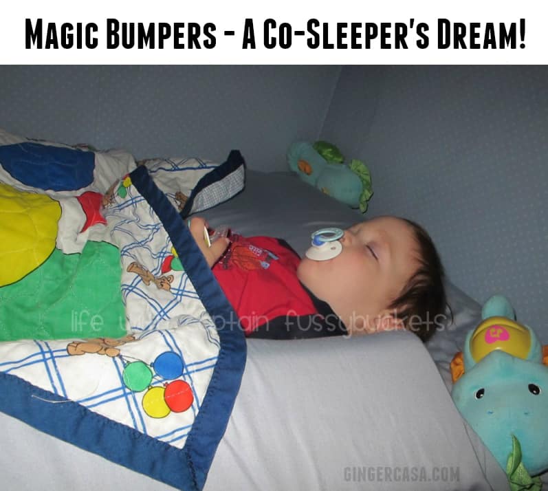 co-sleeping with infant and magic bumpers
