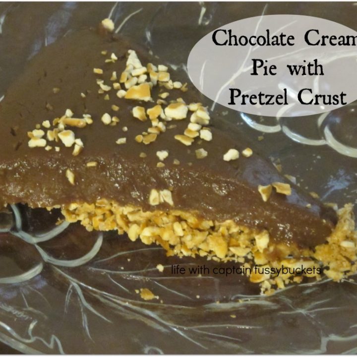 Chocolate Cream Pie with Pretzel Crust