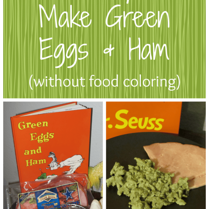 We Do Love Natural Green Eggs and Ham! {without food coloring}
