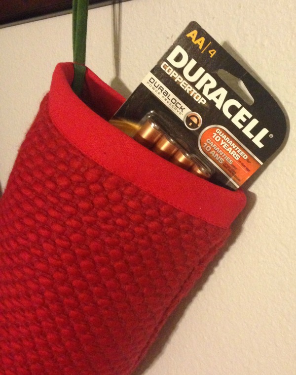 Duracell Batteries stocking stuffer