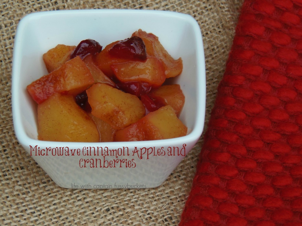 Microwave Cinnamon Apples and Cranberries