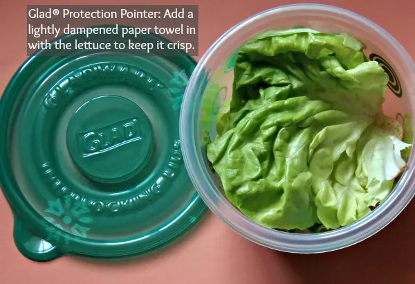 storing lettuce in fridge