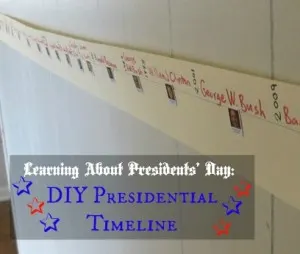 DIY Presidential Timeline for Presidents' Day