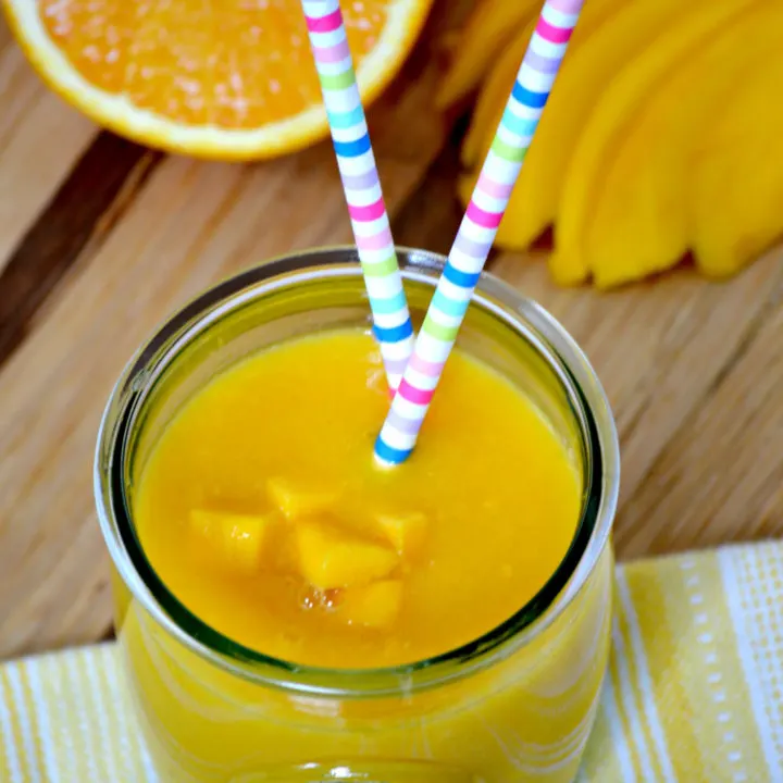 Refreshing Orange Mango Drink