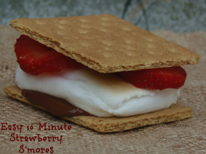 Easy 10 Minute Strawberry S'mores