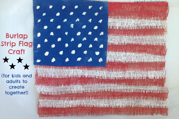 Burlap Flag Craft
