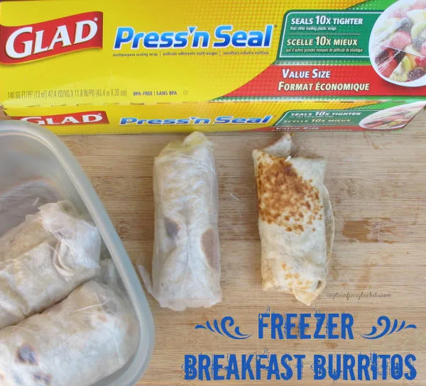 Freezer Breakfast Burritos #SAVEITSUNDAY #FoodFairyTale ad