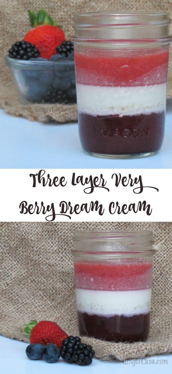 three layer very berry dream cream