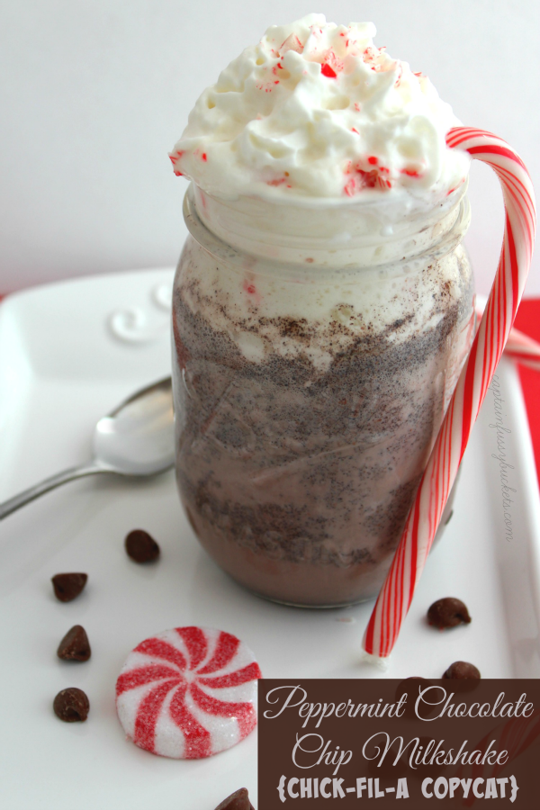 Chick Fil A Copycat Peppermint Chip Milkshake