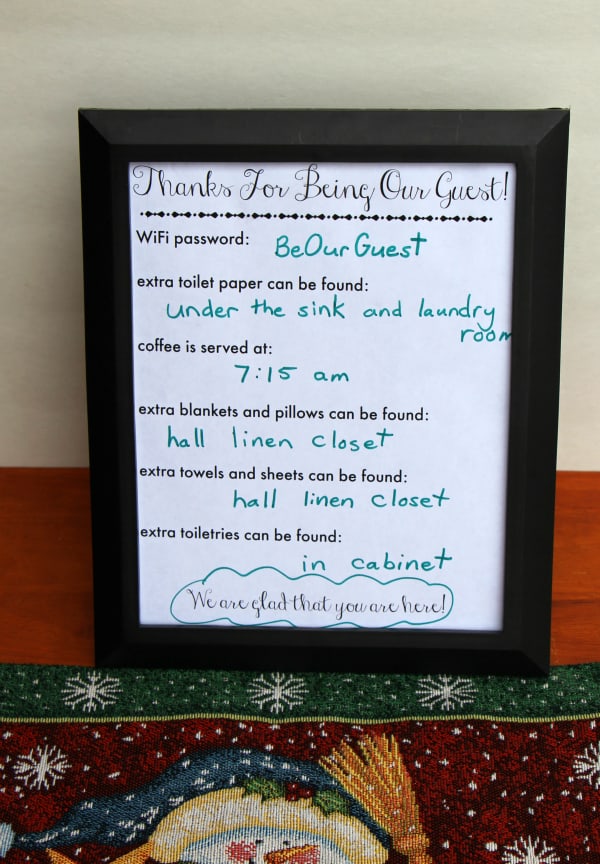 Stock Up On Essentials For Holiday Guests - Easy Storage Hack and Free Printable