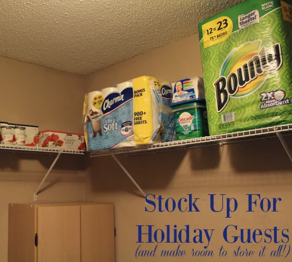 Stock Up On Essentials For Holiday Guests with This Easy Storage Hack! easy storage hack