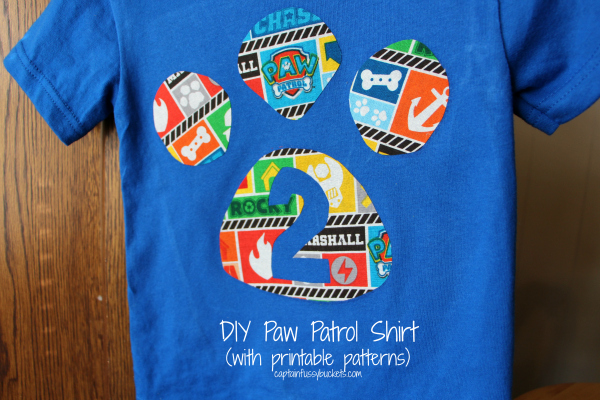 diy paw patrol shirt