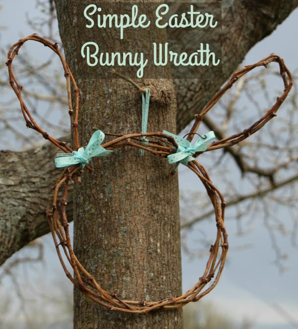 simple easter bunny wreath