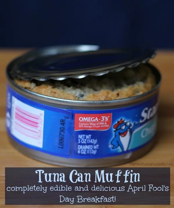 April Fool's Day Breakfast - Tuna Can Muffin