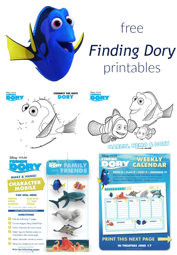 finding dory collage