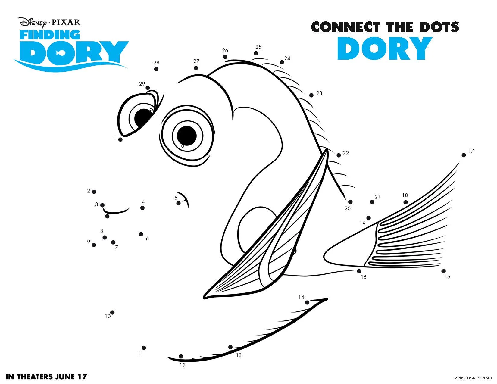 Finding Dory Connect the Dots