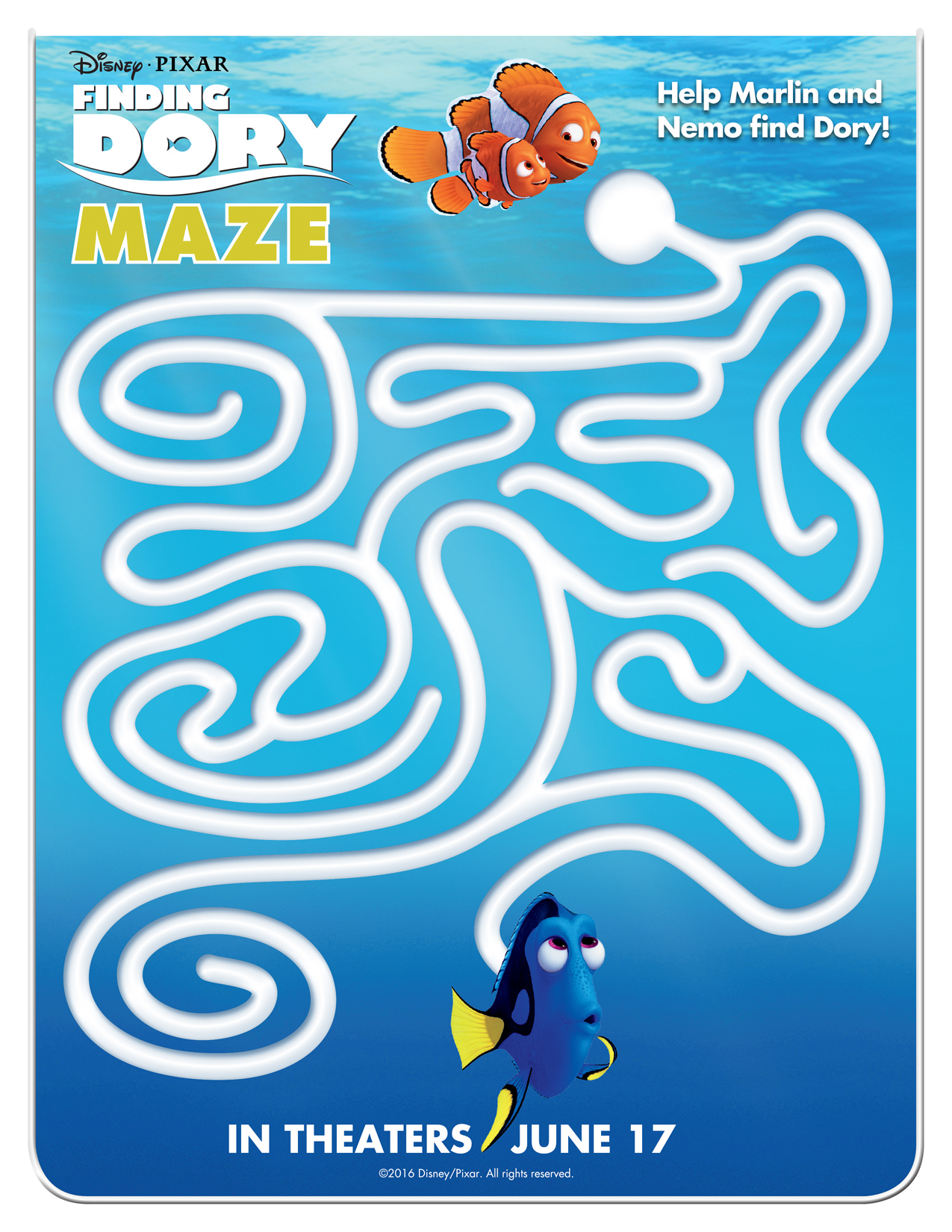 finding dory maze