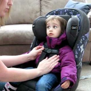 NO coats in the carseat!