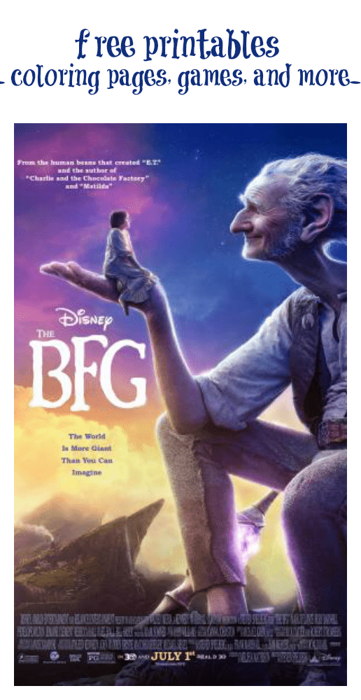 The BFG Printables and Games