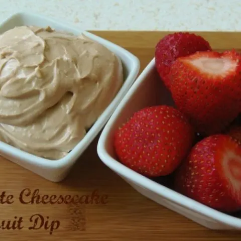 Chocolate Cheesecake Fruit Dip