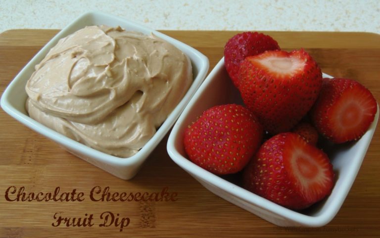 Chocolate Cheesecake Fruit Dip and Garlic Chicken Fettuccine & Kefir Sauce