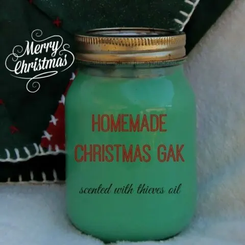 Homemade Christmas Gak Recipe (Scented With Thieves Oil)