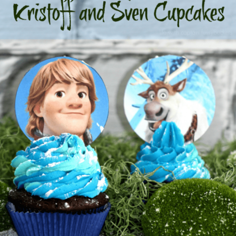 The Men of Frozen Cupcakes:  Kristoff and Sven