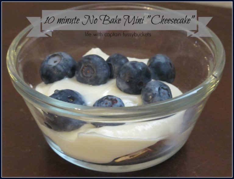 10 Minute, No Bake Mini Cheesecake - a Quick Snack to Satisfy your Sweet Tooth!