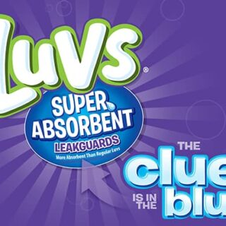 New! More Absorbent Luvs Diapers:  #TheClueIsInTheBlue!