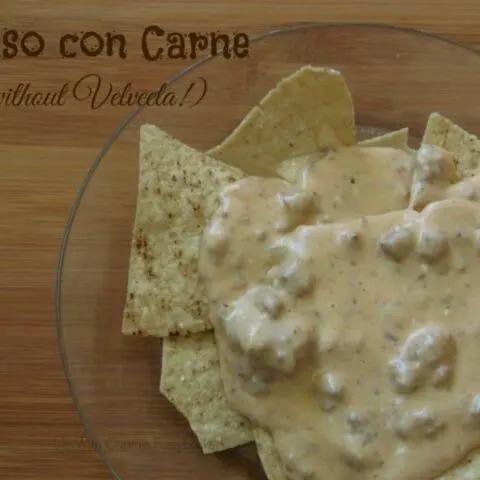 Queso con Carne (without Velveeta!)