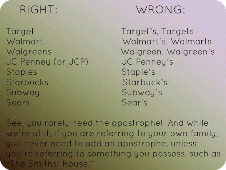 PSA:  It's not "WalmartS"