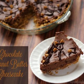 Chocolate Peanut Butter Cheesecake - No Bake, Easy to Make Dessert