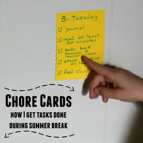 Enlist the Help of Others to To Avoid Running Out of Essentials (Featuring Chore Cards)