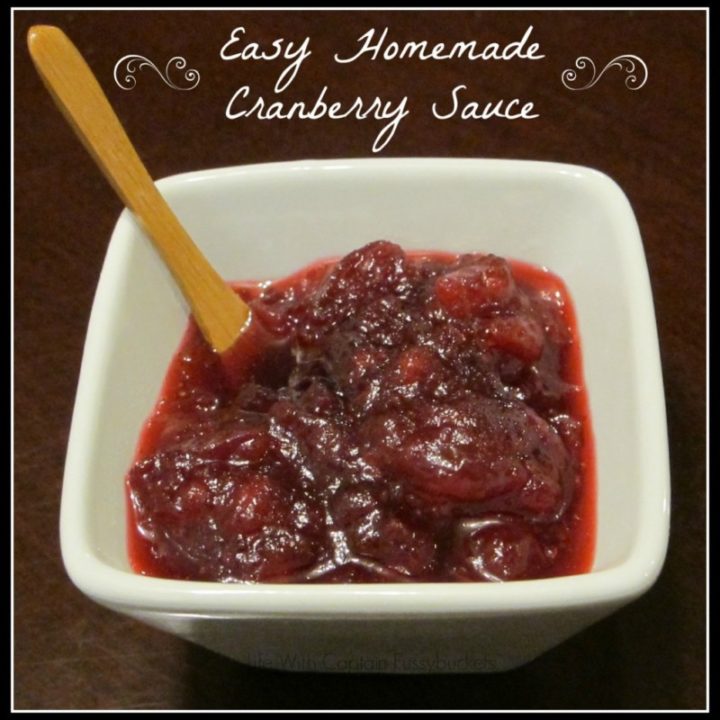 Easy Homemade Cranberry Sauce