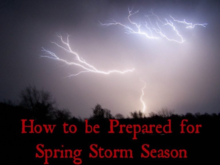 Spring Means Storm Season...Are You Prepared?