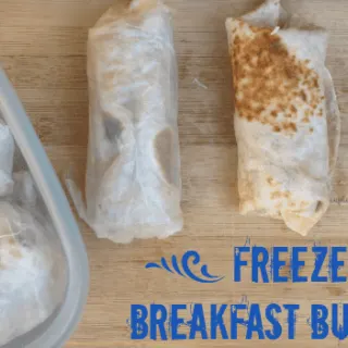 Freezer Breakfast Burritos