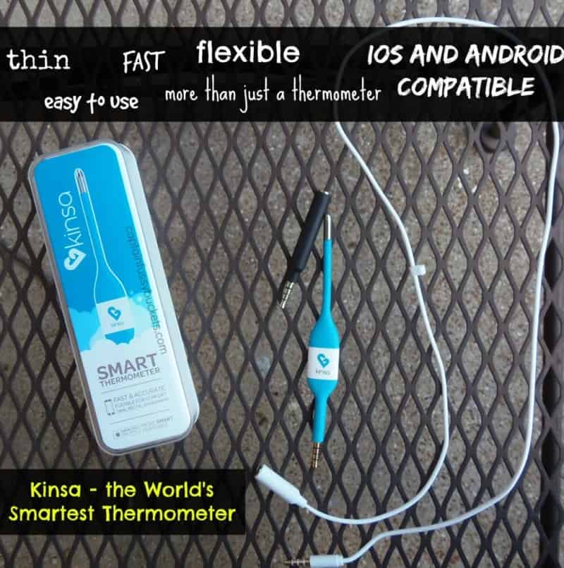Use Your Smart Phone to Take, Track, and Monitor Your Whole Family’s Temperatures with the Kinsa Smart Thermometer