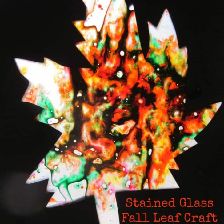 Stained Glass Fall Leaf Craft