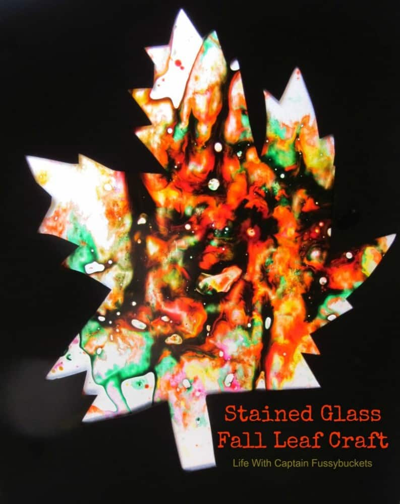Stained Glass Fall Leaf Craft