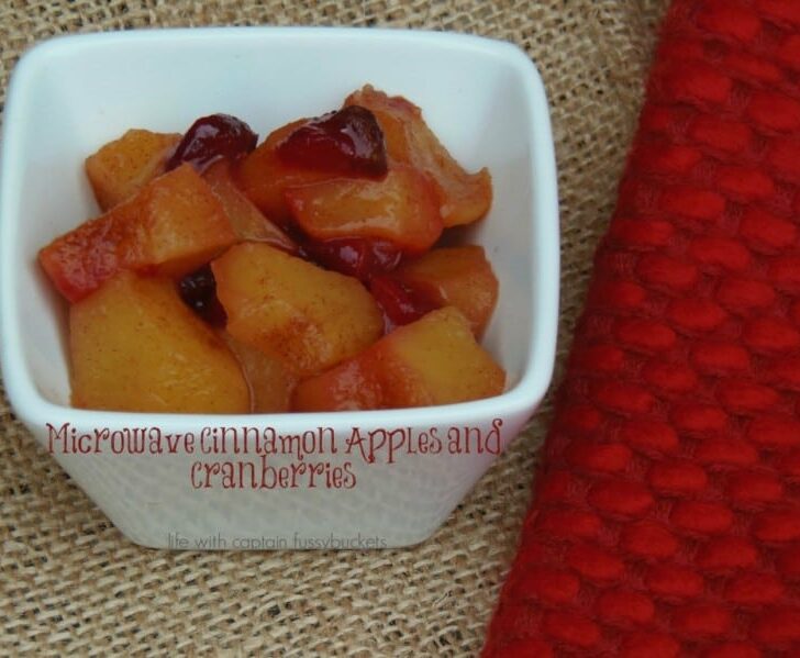 Microwave Cinnamon Apples and Cranberries