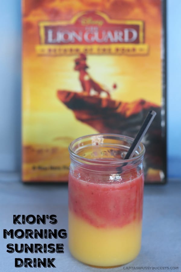 Celebrate The Lion Guard DVD with Kion’s Morning Sunrise Drink!