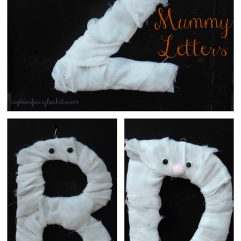 Mummy Letters – Halloween Craft For Kids {Cute, Not Scary!}
