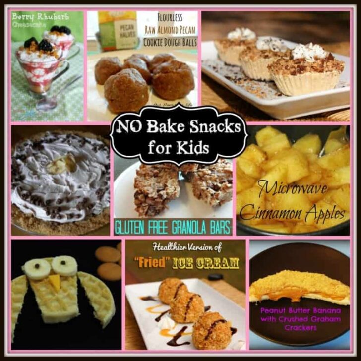 Yummy NO BAKE Snacks for Kids (and Adults!)