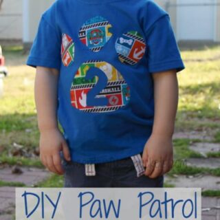 Easy DIY No Sew Paw Patrol Shirt with Free Template Printables