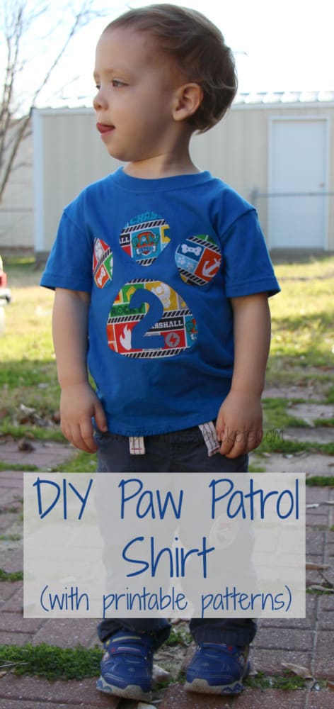 diy paw patrol shirt