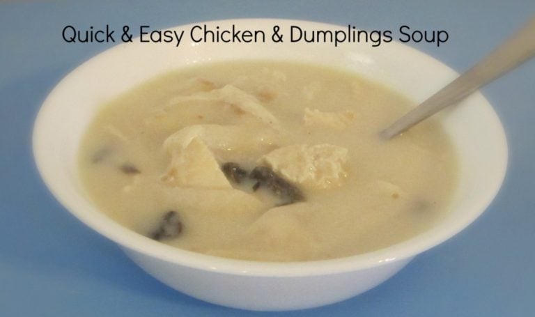 Quick and Easy Chicken and Dumplings Soup Recipe