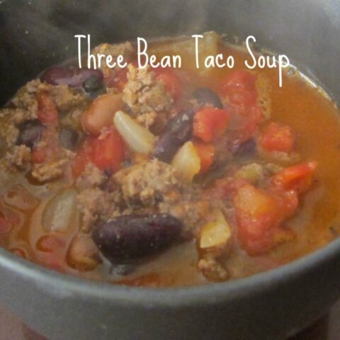 Three Bean Taco Soup Recipe