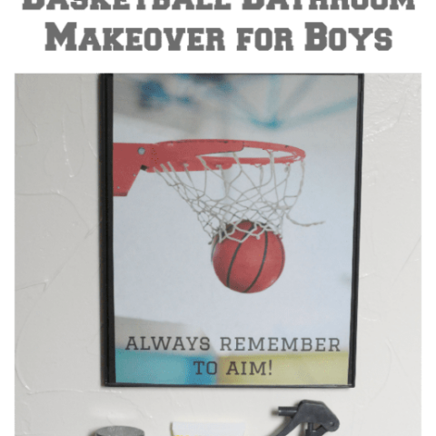 Basketball Bathroom Makeover + Hair Care for Boys!