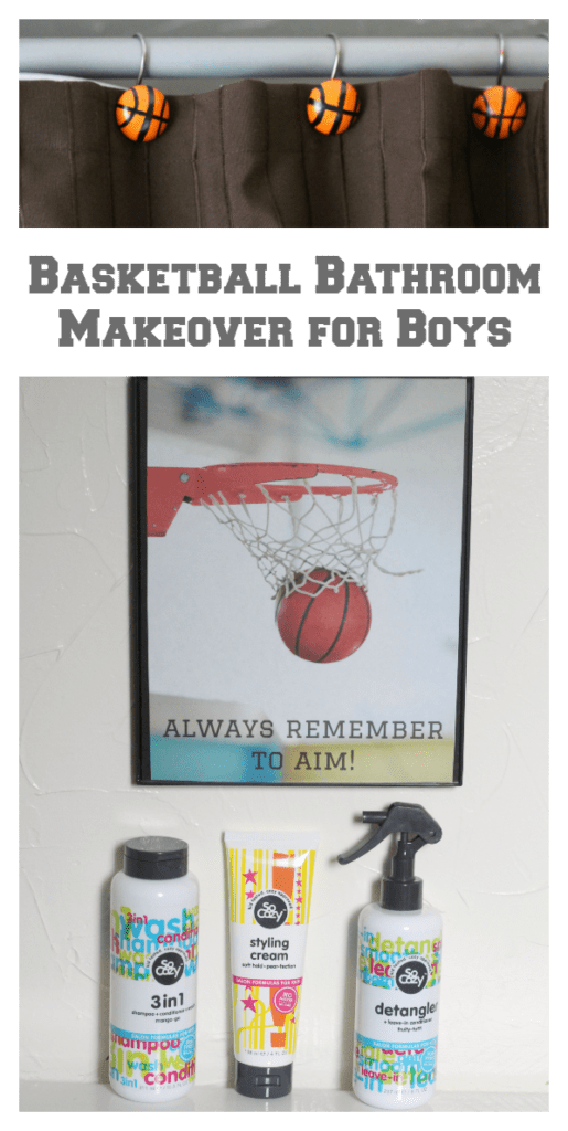 Basketball Bathroom Makeover + Hair Care for Boys!